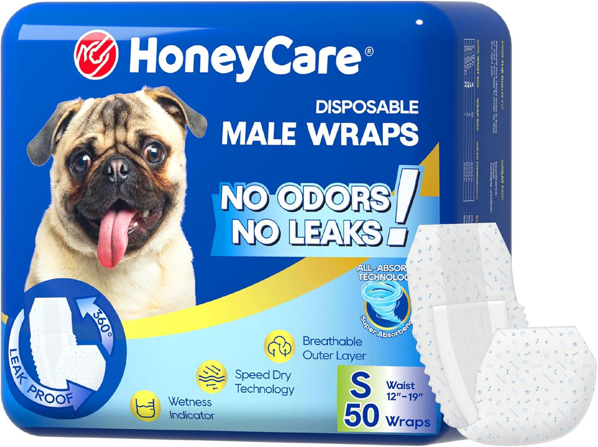 Male Dog Wrap, 50 Count, Small