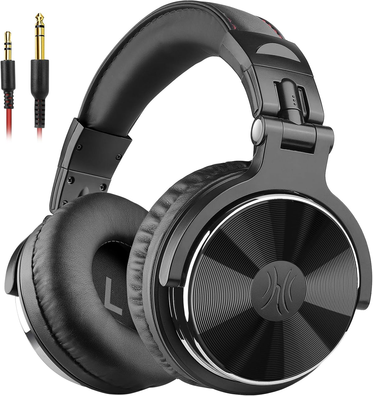 Wired Over Ear Headphones Hi-Res Studio Monitor & Mixing DJ Stereo Headsets with 50mm Drivers and 1/4 to 3.5mm Jack for