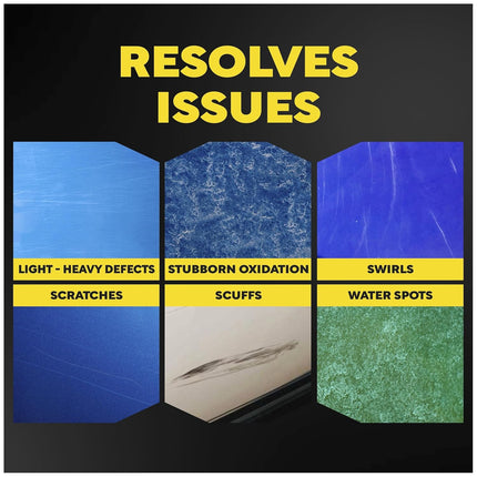 Meguiar's M6732 Marine/RV One Step Compound, Remove Oxidation, Stains, Scratches, and Water Spots, Restore the Color and Shine of Fiberglass Gel Coat Finishes, 32 Oz Bottle