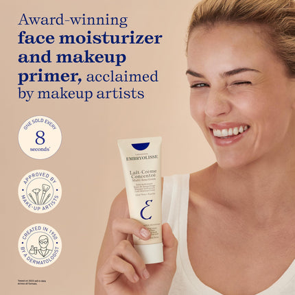 Lait-Crème Concentré Face Moisturizer and Makeup Primer, French Face Cream With Shea Butter & Aloe Vera