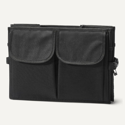 Amazon Basics Trunk Organizer for Car, MultiCompartment Car Storage, Foldable, 13.5 Gallon, Black