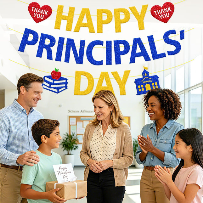 Happy Principals' Day Banner - We Appreciate You, School Principal