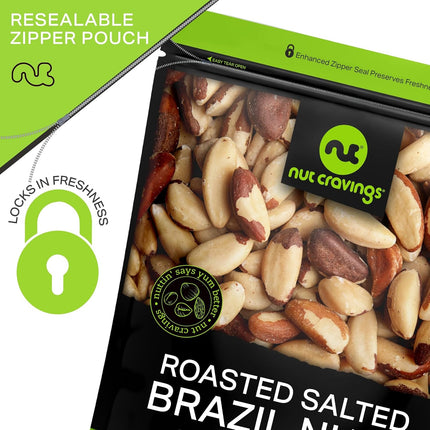 Raw Brazil Nuts In Shell - Whole, (16oz - 1 LB) Packed Fresh in Resealable Bag - Healthy Protein Food Snack, Food Assortments