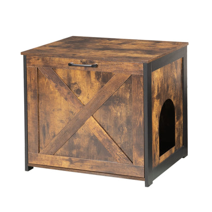 Cat Litter Box Enclosure, Hidden Litter Box Furniture, 23.6 Inches