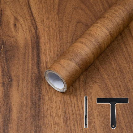 Wood Contact Paper Peel and Stick Wood Grain Wallpaper for Countertops