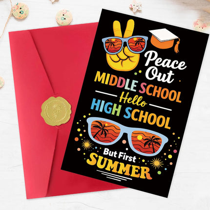 8th Grade Graduation Gifts Card for Boys Girls,Funny 2026 Middle School Graduation Cards Gifts Decorations for Son Daughter Granddaughter Grandson Niece Nephew Family Teens