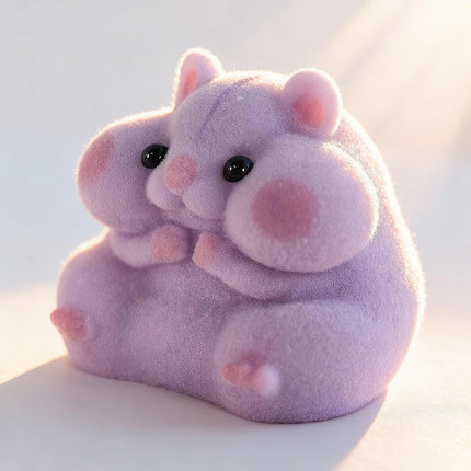 Purple Squishy Hamster Fidget Toy