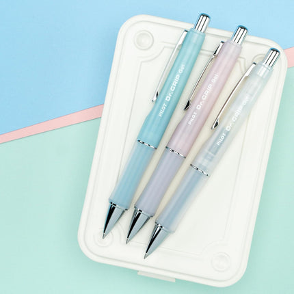 Pilot Dr. Grip Serenity Refillable and Retractable 3 Pack Gel Pens, Fine Point 0.7mm, Soft Aesthetic Barrels, Black Ink Ideal for School, Journaling & Office Writing