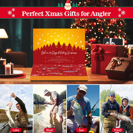 2026 Fishing Advent Calendar for Men & Teens, 24 Days Christmas Countdown