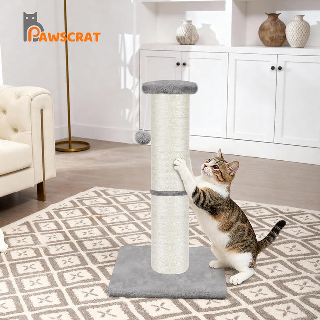 Cat Scratching Post 32" Tall, Large Diameter Natural Sisal Cat - photo 2