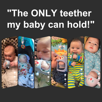 Baby Teething Toys for 0-6Months, Teethers for Babies 3-6Months | Penguin Teether | Hand Teether |Teething Mittens for Teething Relief, Baby Pacifier |Teething Pacifiers for Baby, Light Blue