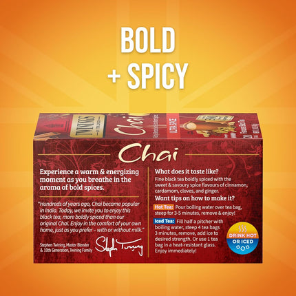 Twinings Ultra Spice Chai, 1.41 oz, 20 ct