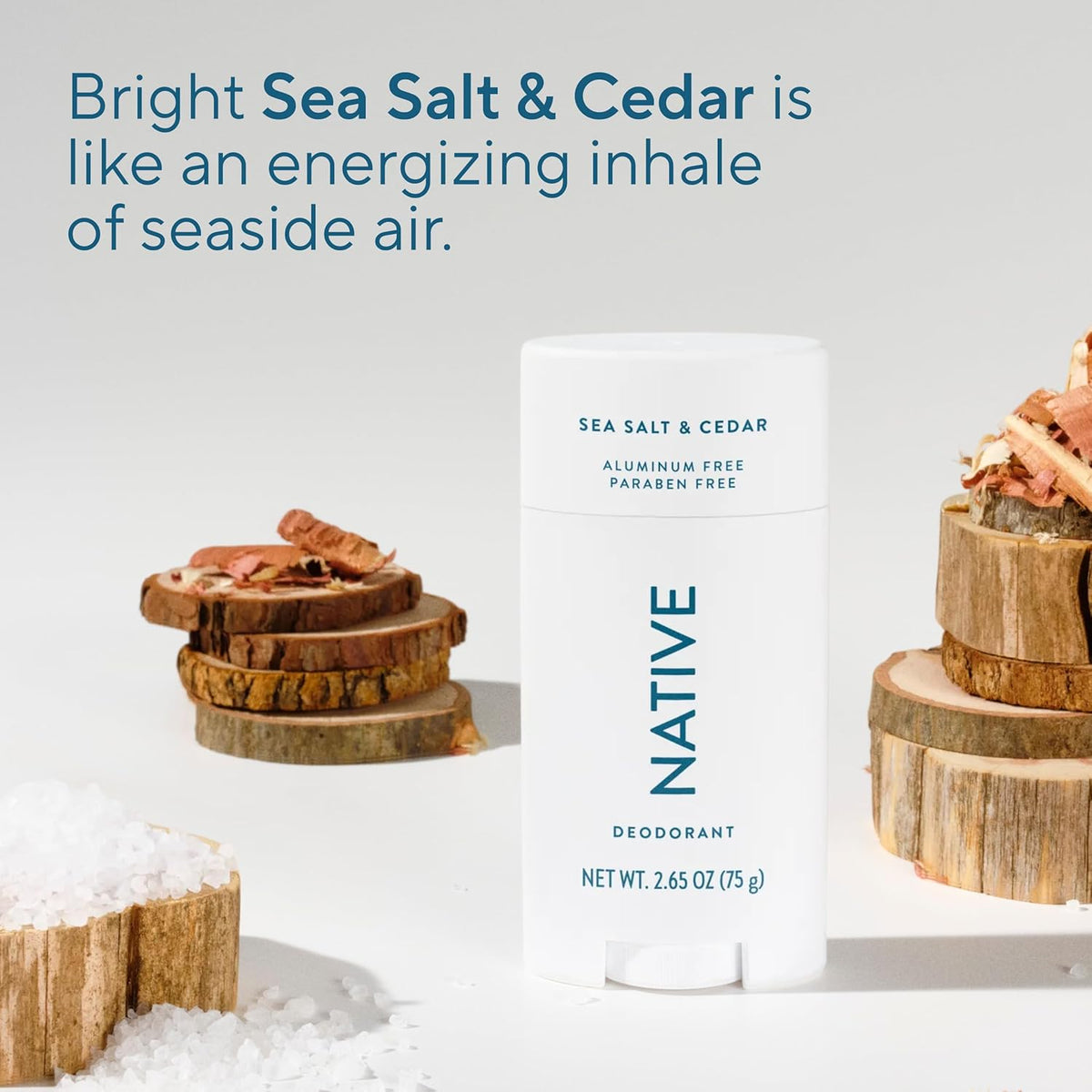 Sea Salt & Cedar Aluminum-Free Deodorant Stick, 2.65 oz - photo 4