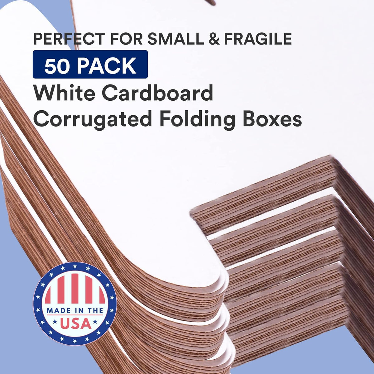 Medium White Corrugated Mailers 16 x 4 x 4 in, 50-Pack - photo 3