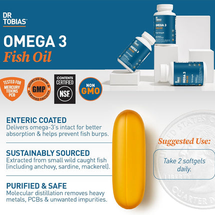 Dr. Tobias Omega 3 enteric coating detail