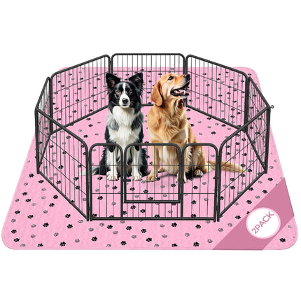 Washable Pee Pads for Dogs, Ultra-Absorbent, 2 Pack 36"x41" Gray