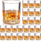 24 Classic Old Fashioned Rocks Glasses, 10 Oz Whiskey Bourbon