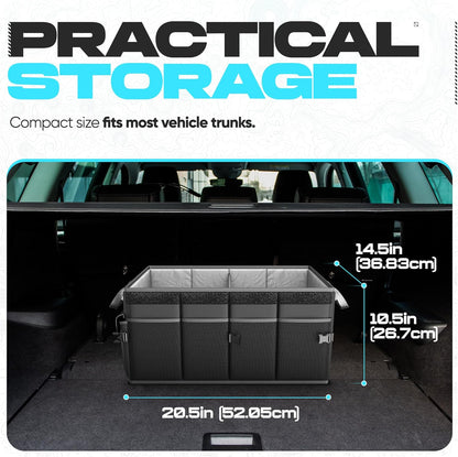 50L Foldable SUV Trunk Organizer with Soft Cover - photo 4