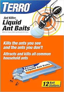 TERRO T300B Liquid Ant Killer – 12 Indoor Bait Stations