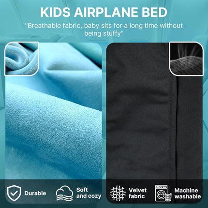 Toddler Airplane Bed, 1-12 Months Old Baby Travel Essentials for Flying, Portable Baby Airplane Bed for Flight, Suitable for Airplanes ﻿ | toddler airplane bed