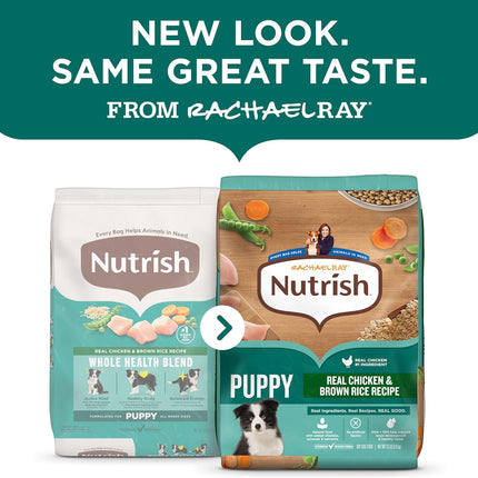 Nutrish Rachael Ray Dry Dog Food Puppy, Real Chicken & Brown Rice Recipe, 5 lb. Bag