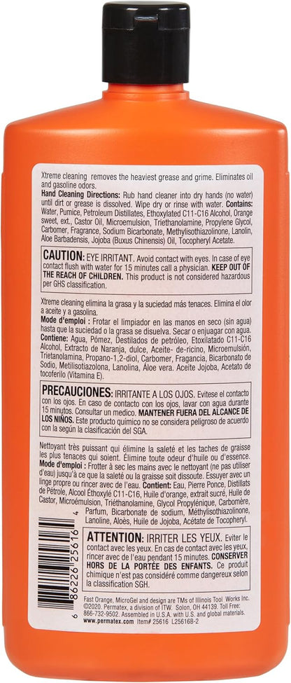 Heavy Duty Hand Cleaner, Natural Citrus Scent, Waterless Cleaner For Mechanics, Strong Grease Fighter - photo 2