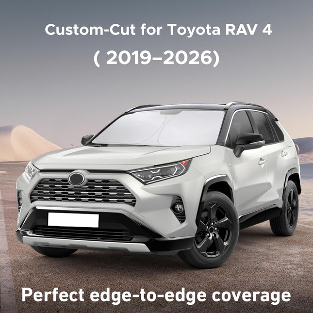 Windshield Sunshade Compatible for Toyota RAV4 2019-2024 2025 2026 - photo 2