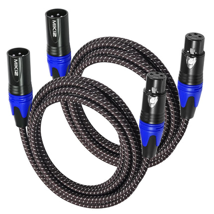 XLR Cables Braided for Microphone 6 Feet 6 Packs