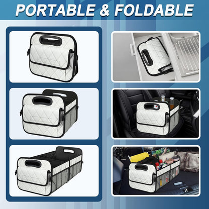 Trunk Organizer with 6 Pockets - Car Storage Accessory for SUVs, Minivans, and Trucks - 50L Waterproof - photo 4