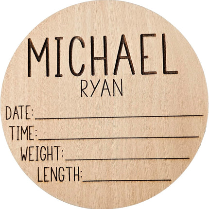 Personalized Name Sign, Birth Announcement Sign for Hospital, newborn essentials, Keepsake Baby Essentials Announcement Sign for New Baby Newborn Announcement Sign, Newborn Photography Props
