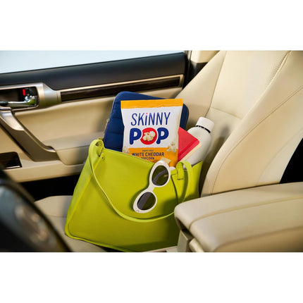 SkinnyPop Popcorn, White Cheddar, Whole Grain, Dairy-Free Snack, 1oz Bags (12ct)