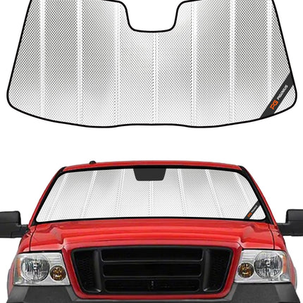 Windshield Sun Shade for Ford F150 2021-2025. Reflective Aluminum Film Front Window Sunshade B