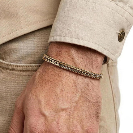 Galis Chain Bracelets For Men - Premium Stainless Steel, Silver, Gold Plated Non Tarnish - Mens Jewelry, Stylish Gifts For Him