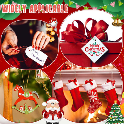 600Pcs Christmas Ornament Hooks, Ornament Hangers with Snap