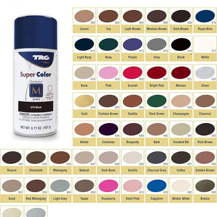 TRG Super Color Spray Leather, Vinyl and Canvas Dye (#615 Black / 10 Oz.)