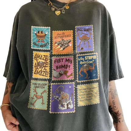 Comfort Colors Amaze Shirt - Project Hail Mary Stamps Tshirt - Rocky Jazz Hands Inspired Shirts - Fantasy Bookish Sweatshirt, Hoodie, Tank Top, Vneck Tee Multi