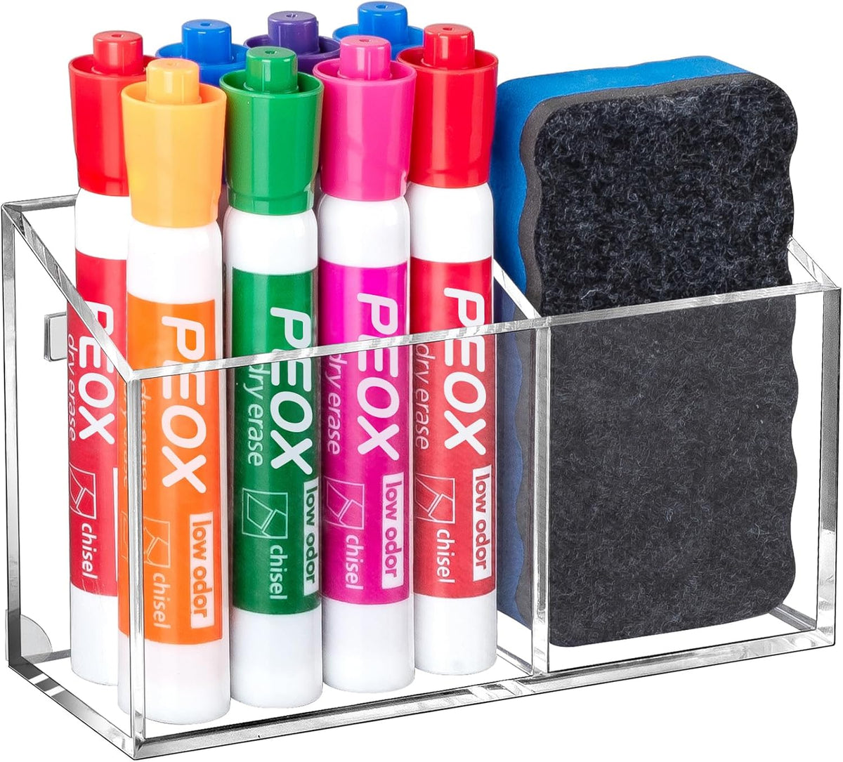 Magnetic Acrylic Dry Erase Marker Holder