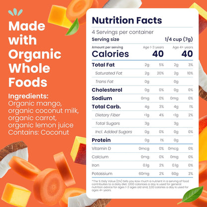 Mango Carrot Organic Smoothie Melts for Babies & Toddlers - photo 2