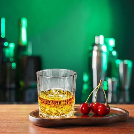 16 Pcs Whiskey Glasses 10 Oz Rocks Glasses Old Fashioned Glass Clear Bar Glass for Liquor Cocktail Whiskey Drinking Men Father Birthday Thanksgiving Gifts