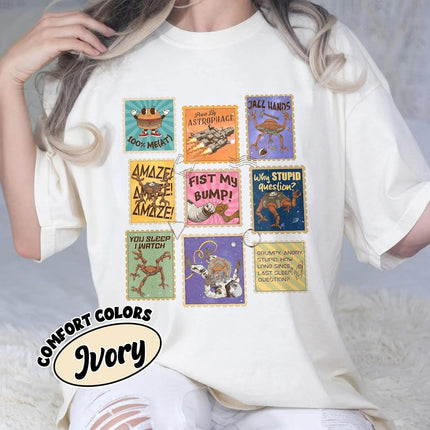Comfort Colors Amaze Shirt - Project Hail Mary Stamps Tshirt - Rocky Jazz Hands Inspired Shirts - Fantasy Bookish Sweatshirt, Hoodie, Tank Top, Vneck Tee Multi