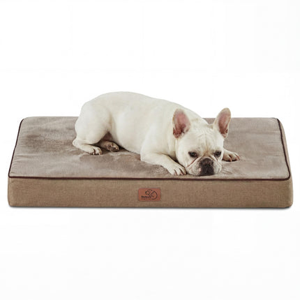 Memory Foam Dog Beds Large Sized Dog, Orthopedic Crate Pads, 35x22