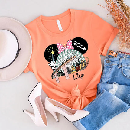 Custom Family Vacation 2026 Shirt, Matching Trip Shirts, Group Vacation Tee, Theme Park Trip t-Shirt, World Traveler Tee Multi