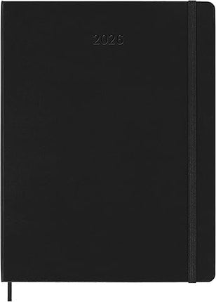 Moleskine Classic 18 Month 2026-2027 Weekly Planner, Soft Cover, XL (7.5" x 10"), Black, 208 pages