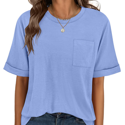 Blusas de mujer de manga corta, camisetas oversize