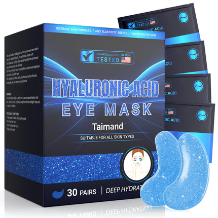 Under Eye Patches (30 Pairs), 24K Gold Eye Mask for Dark Circles