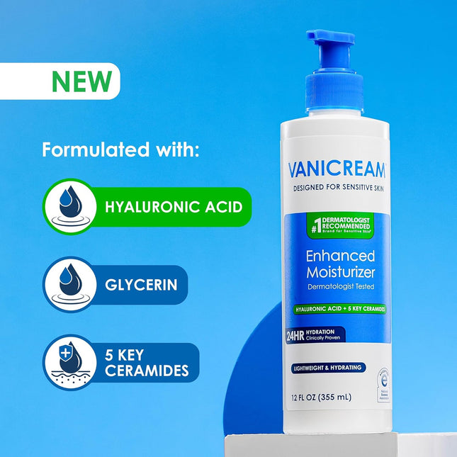 Enhanced Moisturizer, 12 fl oz, Formulated without Common Irritants, Body Moisturizer, All-Day Hydration - photo 2