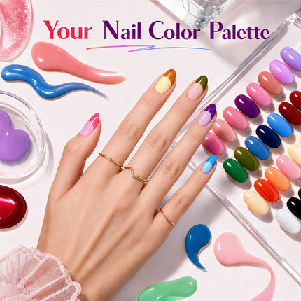 Gel Polish Set, Fingertip Palette Collection, 32 Colors - photo 2