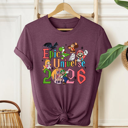 Epic Universe Theme Park Trip 2026 T-Shirt, Vacation Souvenir Tee, Family Matching Outfit, Unisex Fit