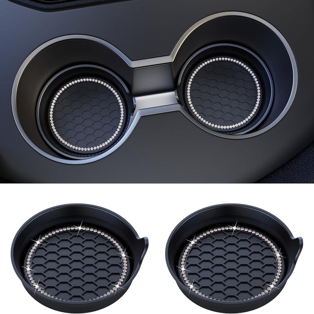 Car Cup Coaster Universal Non-Slip Cup Holders Bling Crystal