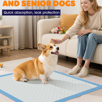 Puppy Pads, 22 x 22 in, Super Absorbent, Spill-Proof, 100 Packs
